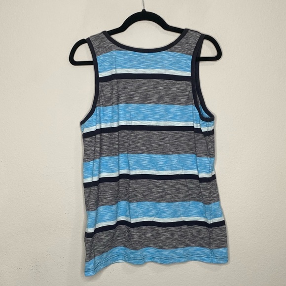 Men’s Micros Striped Tank Top Size Large - Picture 2 of 3